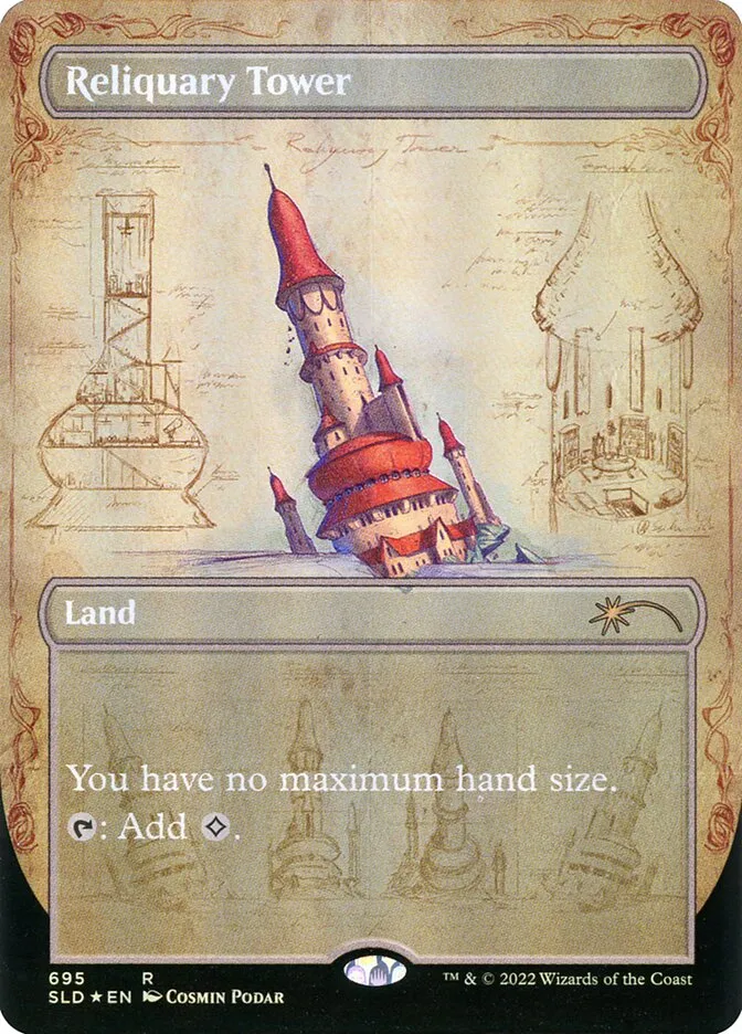 2019 Secret Lair Drop Reliquary Tower #695 rare card image