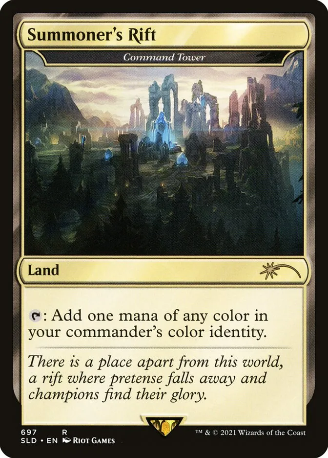 2019 Secret Lair Drop Command Tower rare #697 rare card image