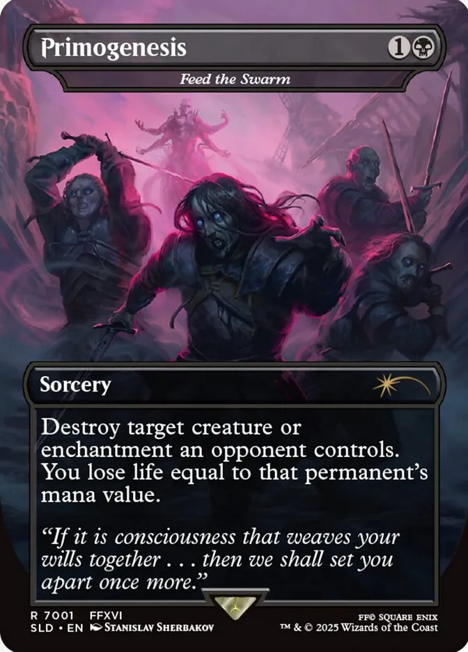 2019 Secret Lair Drop Feed the Swarm #7001 rare card image