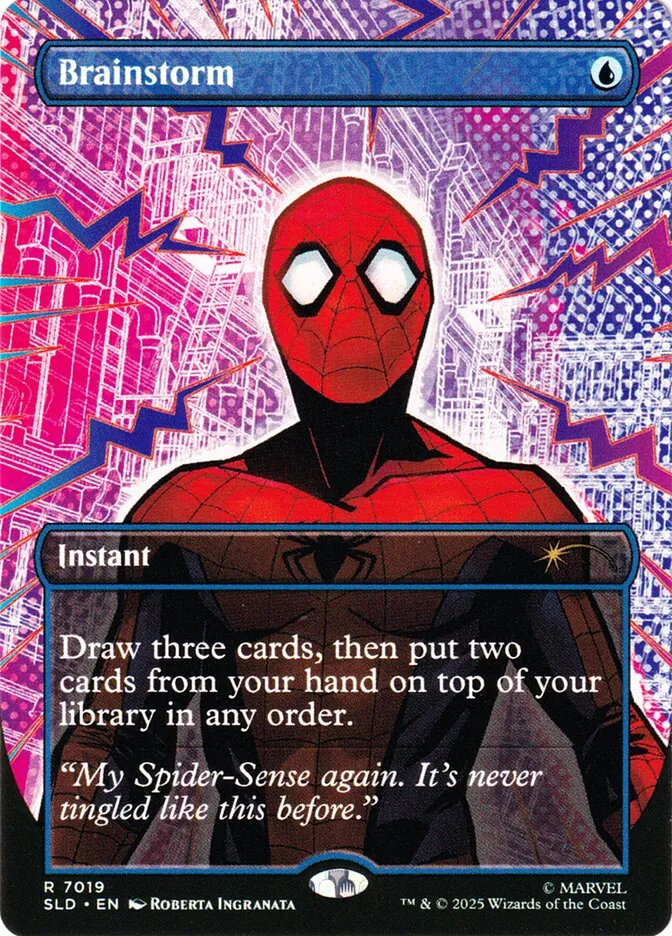 2019 Secret Lair Drop Brainstorm #7019 rare card image