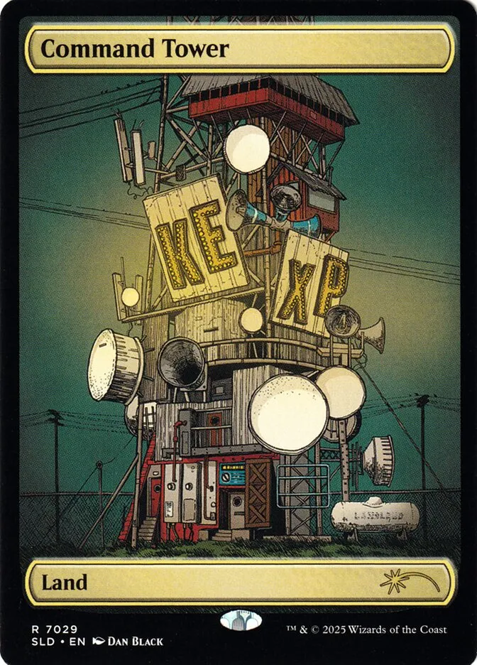 2019 Secret Lair Drop Command Tower rare #7029 rare card image