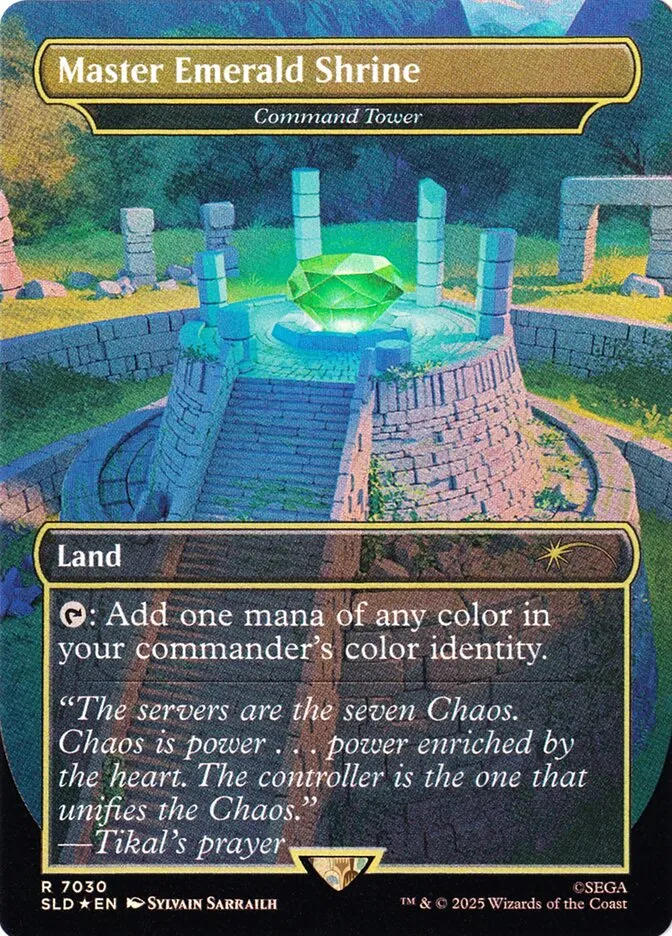 2019 Secret Lair Drop Command Tower rare #7030 rare card image
