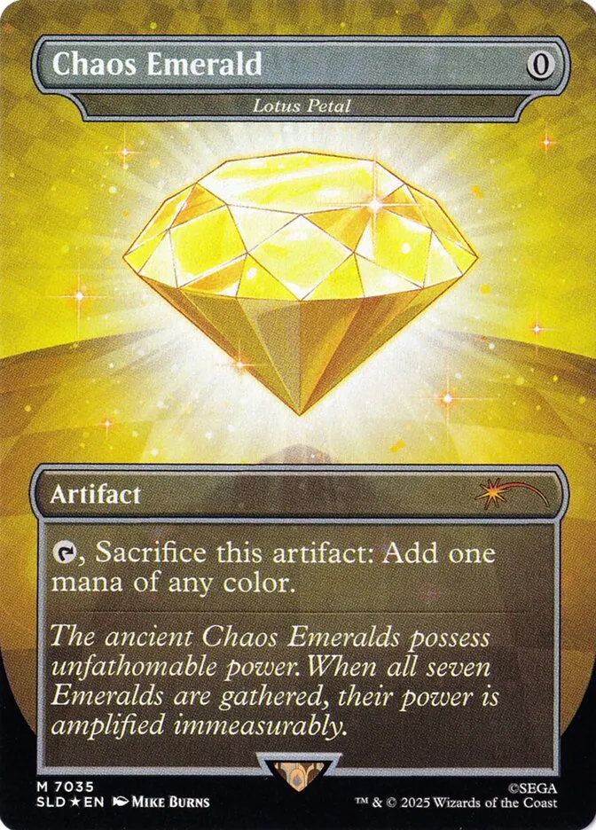 2019 Secret Lair Drop Lotus Petal #7035 mythic card image