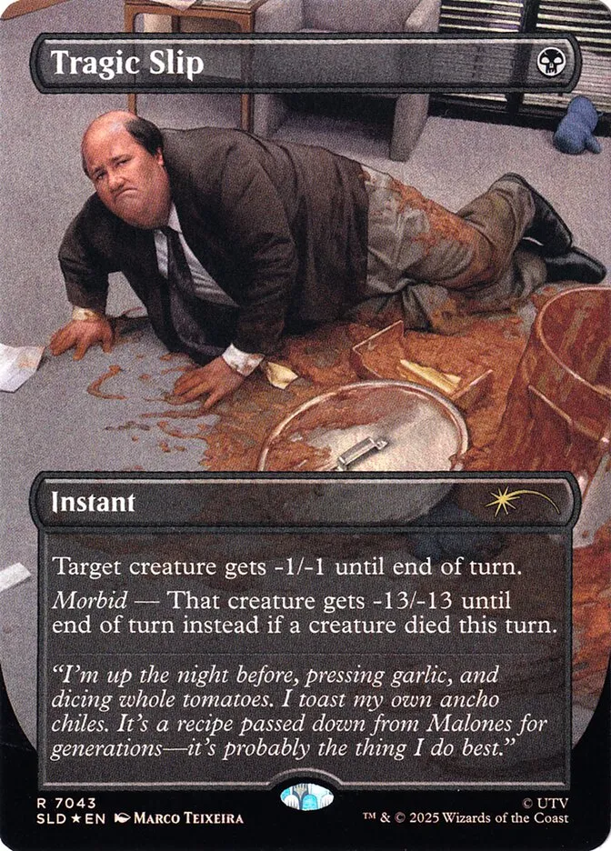 2019 Secret Lair Drop Tragic Slip #7043 rare card image