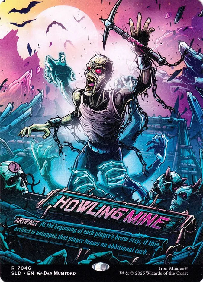 2019 Secret Lair Drop Howling Mine #7046 rare card image