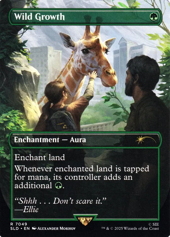 2019 Secret Lair Drop Wild Growth #7049 rare card image