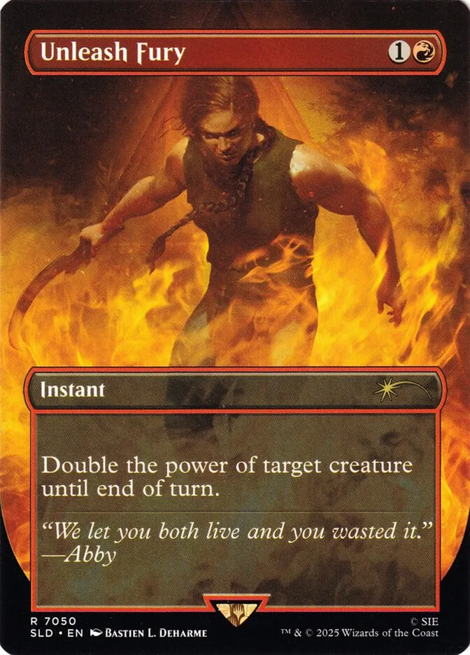 2019 Secret Lair Drop Unleash Fury #7050 rare card image