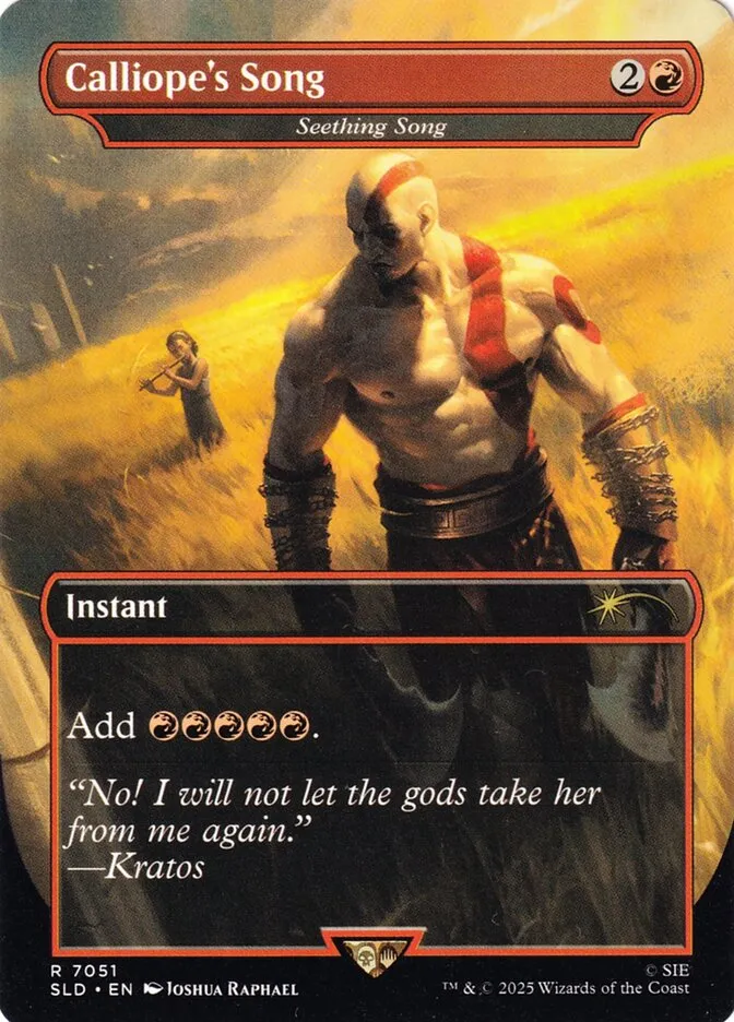2019 Secret Lair Drop Seething Song #7051 rare card image