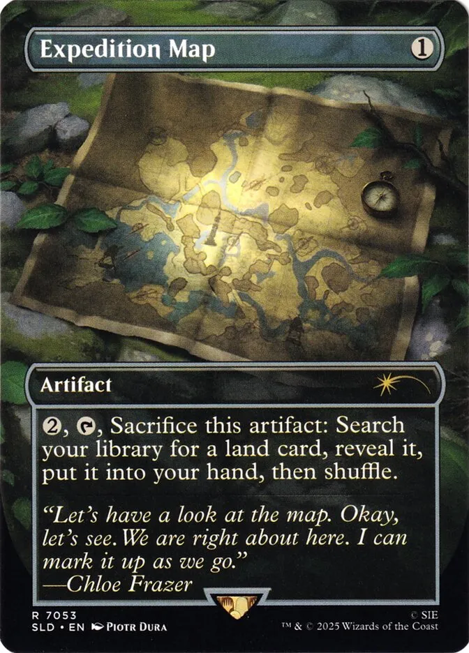 2019 Secret Lair Drop Expedition Map #7053 rare card image