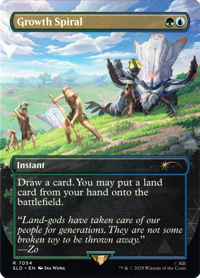 2019 Secret Lair Drop Growth Spiral #7054 rare card image