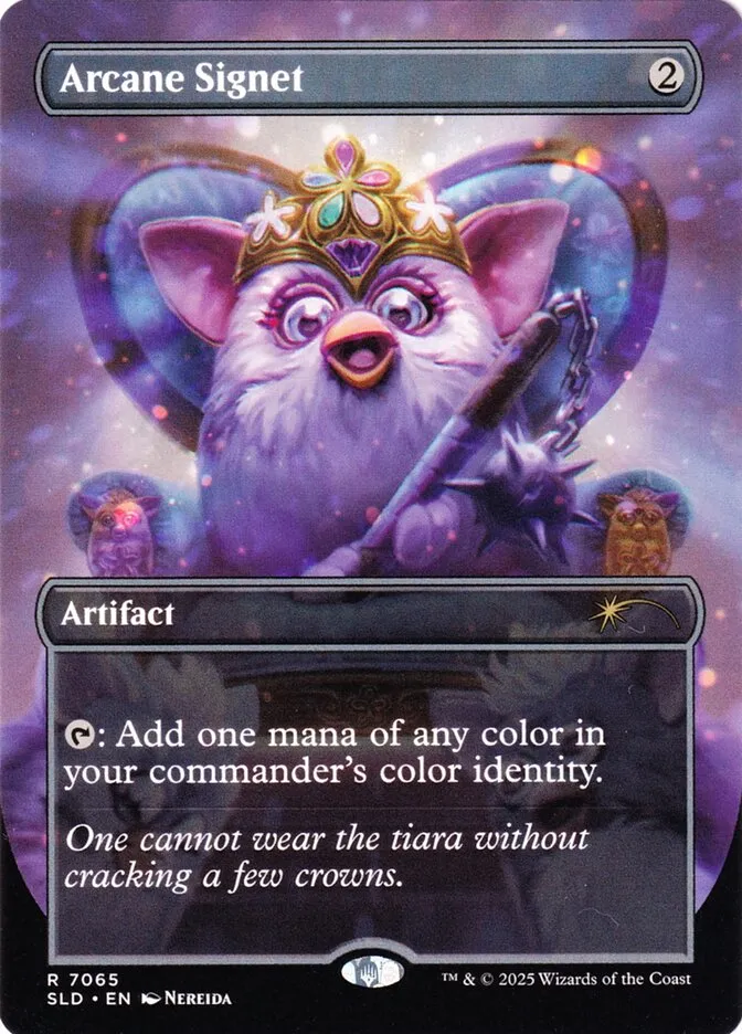 2019 Secret Lair Drop Arcane Signet #7065 rare card image