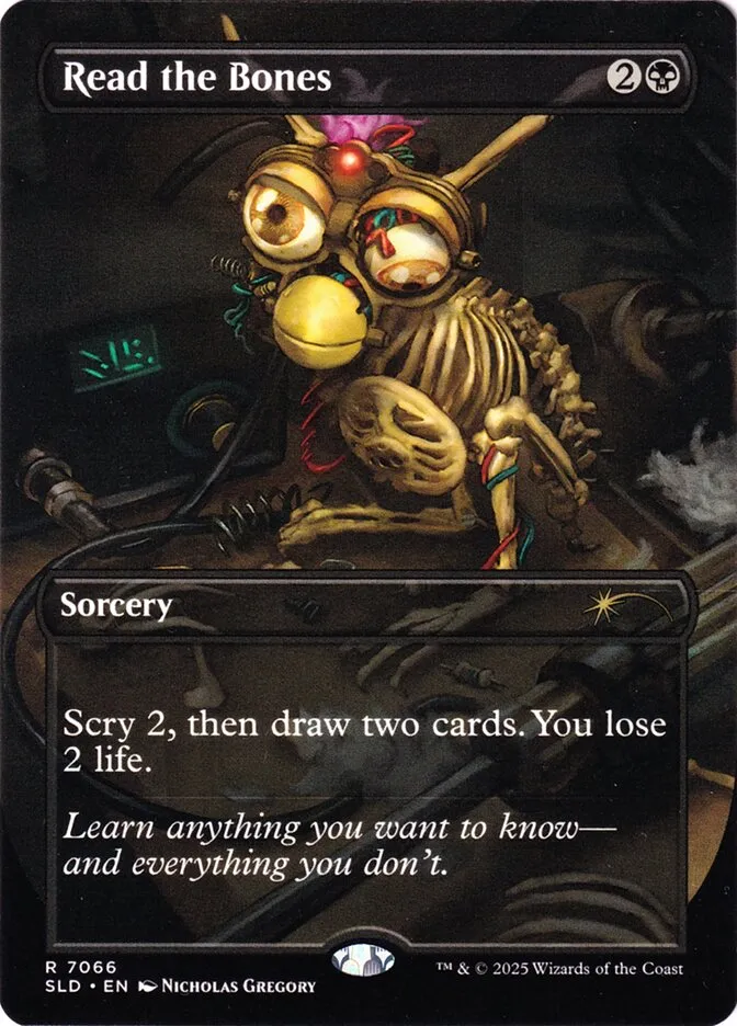 2019 Secret Lair Drop Read the Bones #7066 rare card image