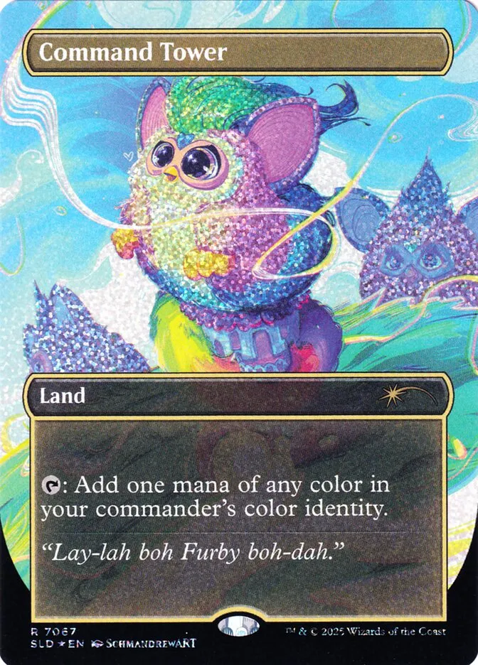 2019 Secret Lair Drop Command Tower #7067 rare card image