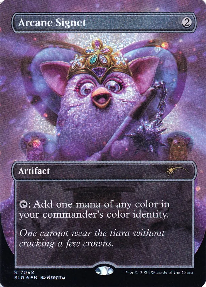 2019 Secret Lair Drop Arcane Signet #7068 rare card image