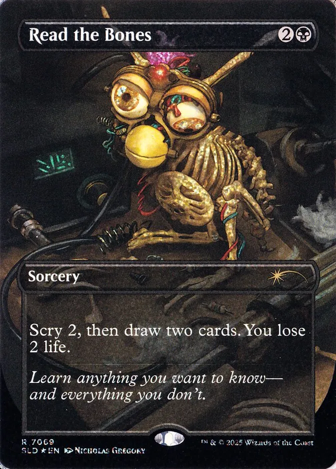 2019 Secret Lair Drop Read the Bones #7069 rare card image