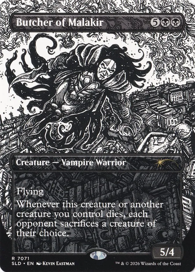 2019 Secret Lair Drop Butcher of Malakir #7071 rare card image