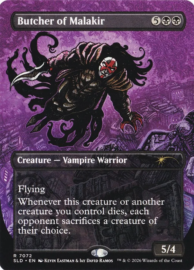 2019 Secret Lair Drop Butcher of Malakir #7072 rare card image