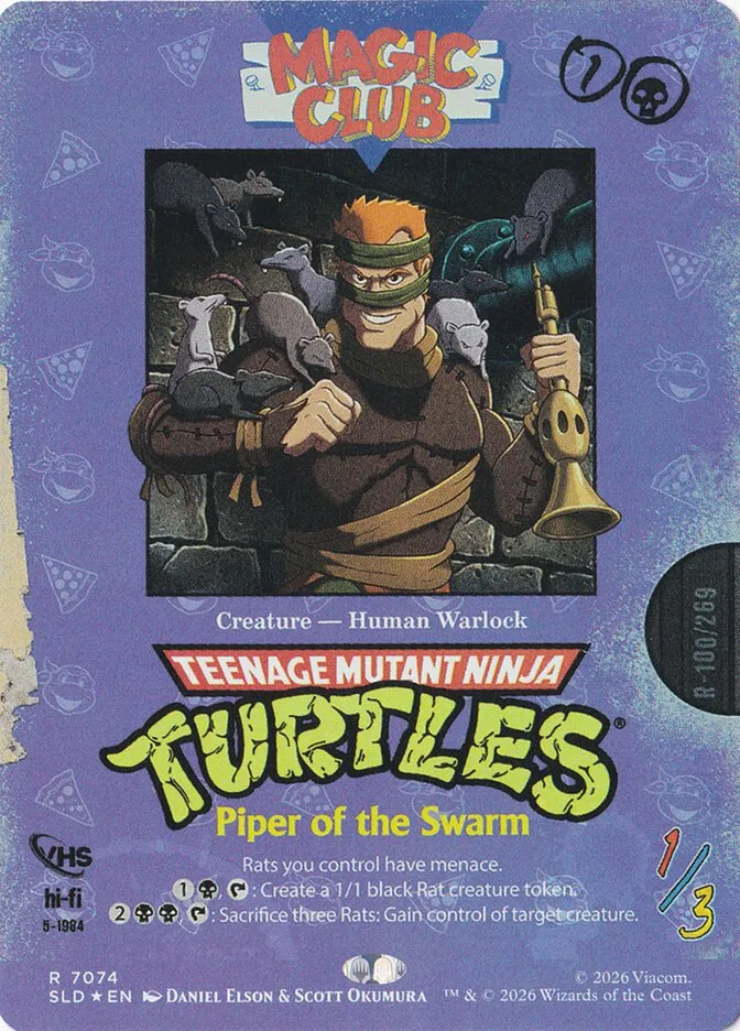 2019 Secret Lair Drop Piper of the Swarm #7074 rare card image