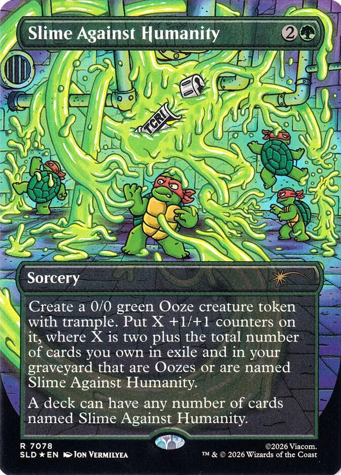 2019 Secret Lair Drop Slime Against Humanity #7078 rare card image