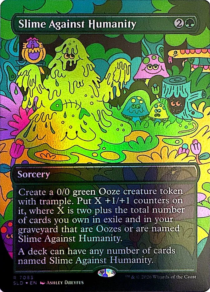 2019 Secret Lair Drop Slime Against Humanity #7083 rare card image