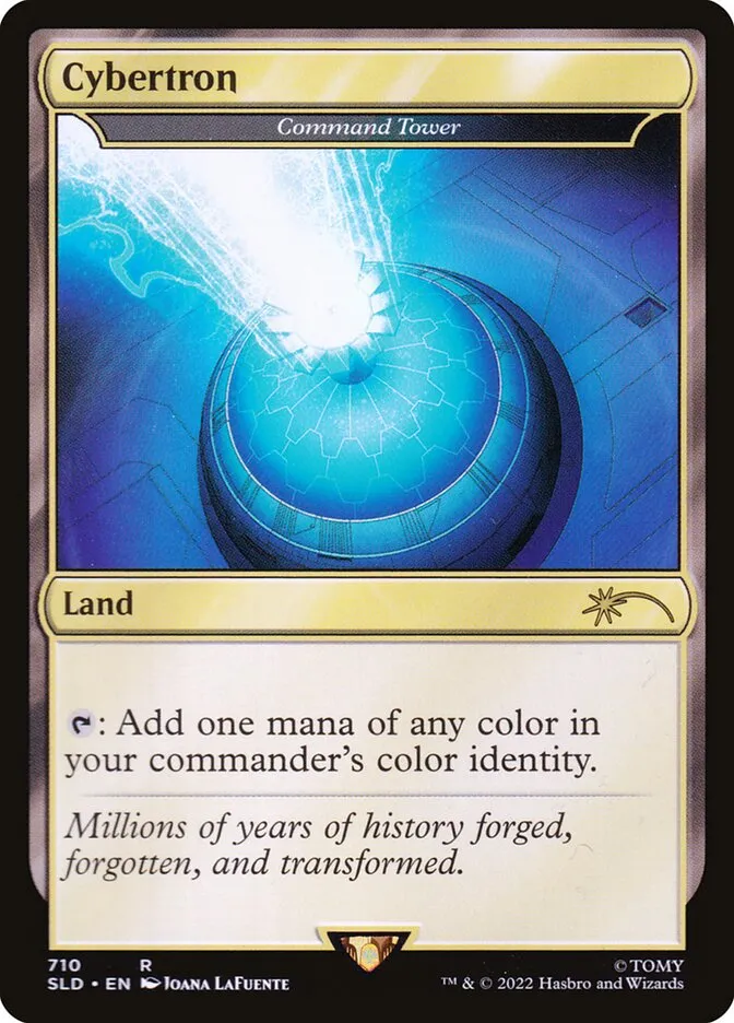 2019 Secret Lair Drop Command Tower rare #710 rare card image