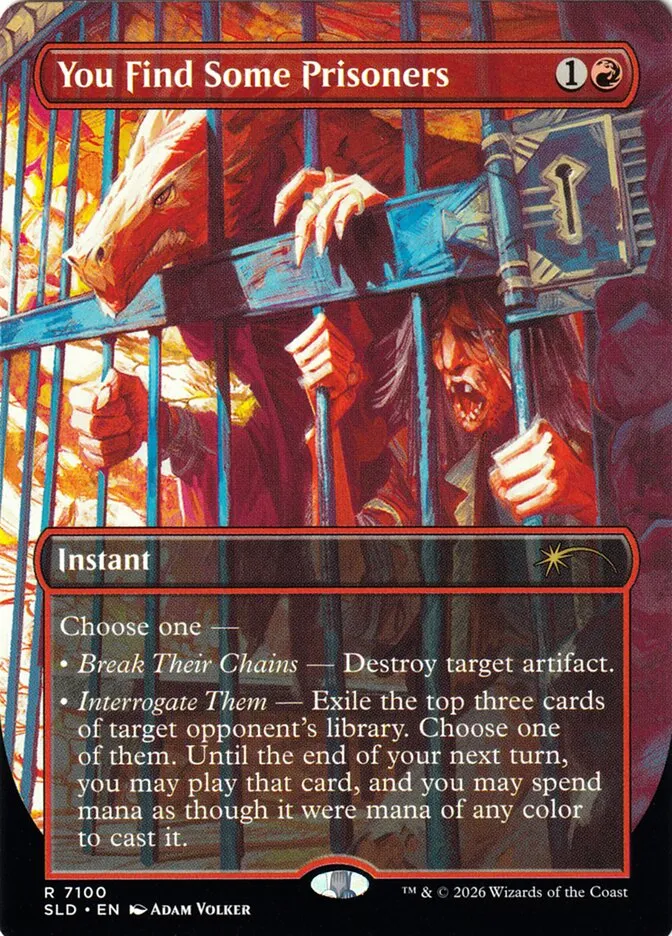 2019 Secret Lair Drop You Find Some Prisoners #7100 rare card image