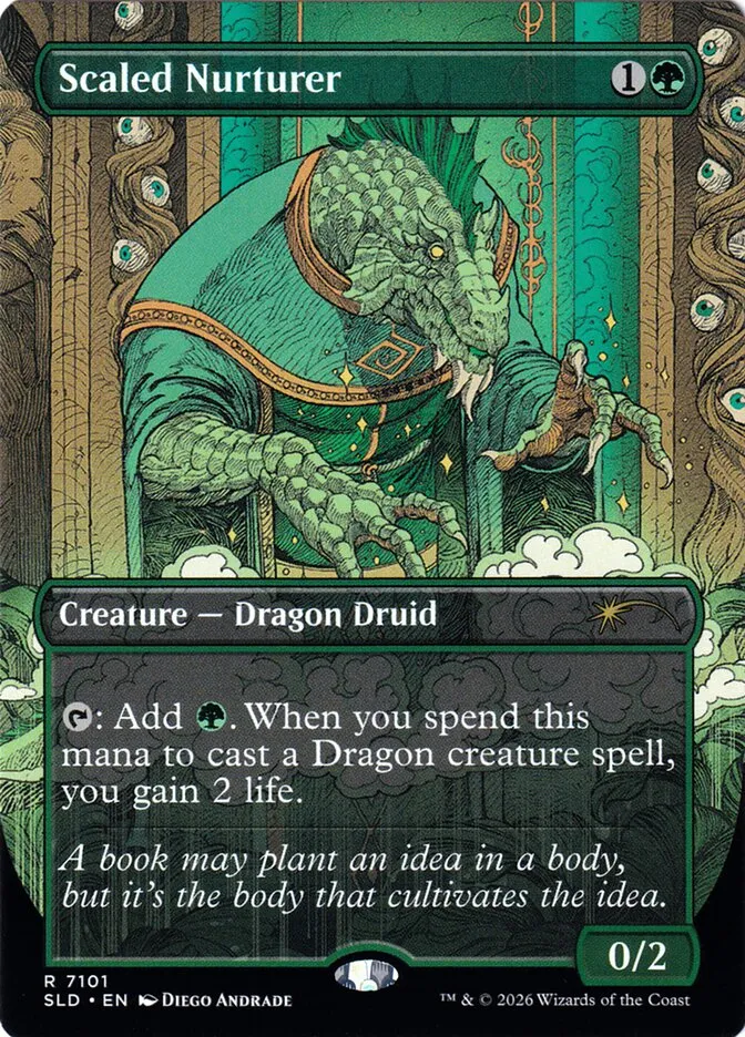 2019 Secret Lair Drop Scaled Nurturer #7101 rare card image
