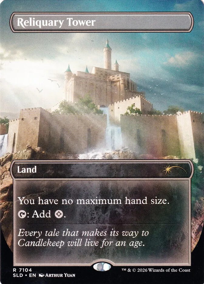 2019 Secret Lair Drop Reliquary Tower #7104 rare card image