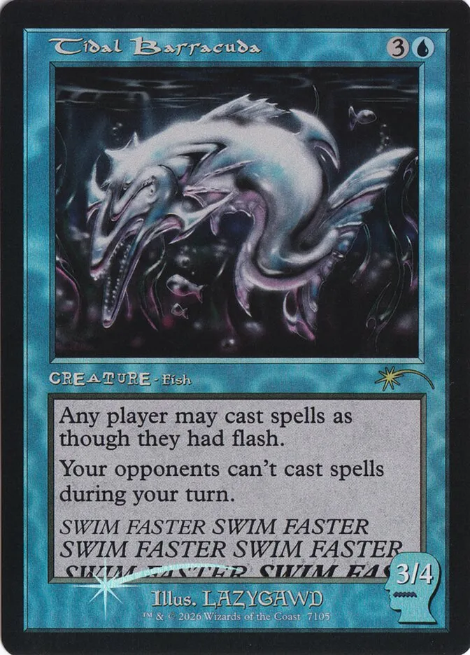 2019 Secret Lair Drop Tidal Barracuda #7105 rare card image