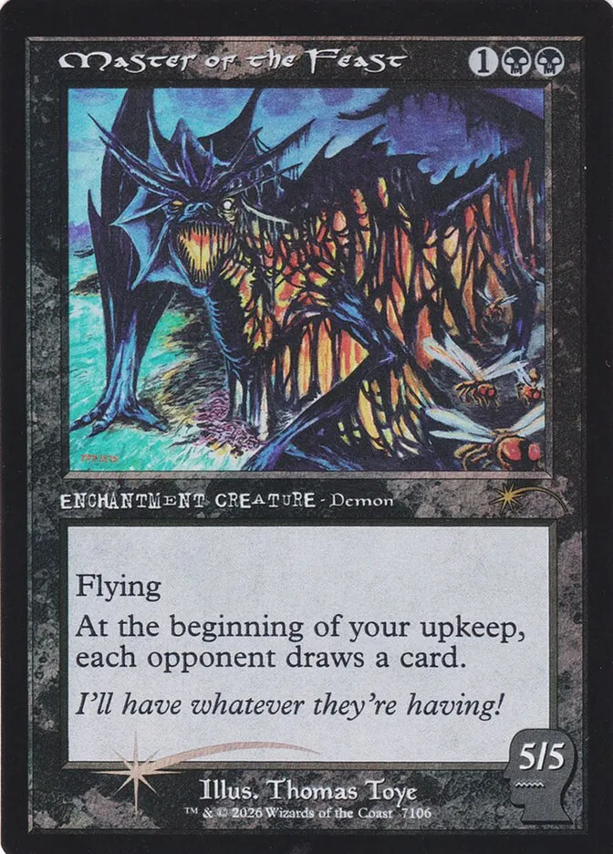 2019 Secret Lair Drop Master of the Feast #7106 rare card image