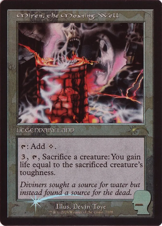 2019 Secret Lair Drop Miren, the Moaning Well #7108 rare card image