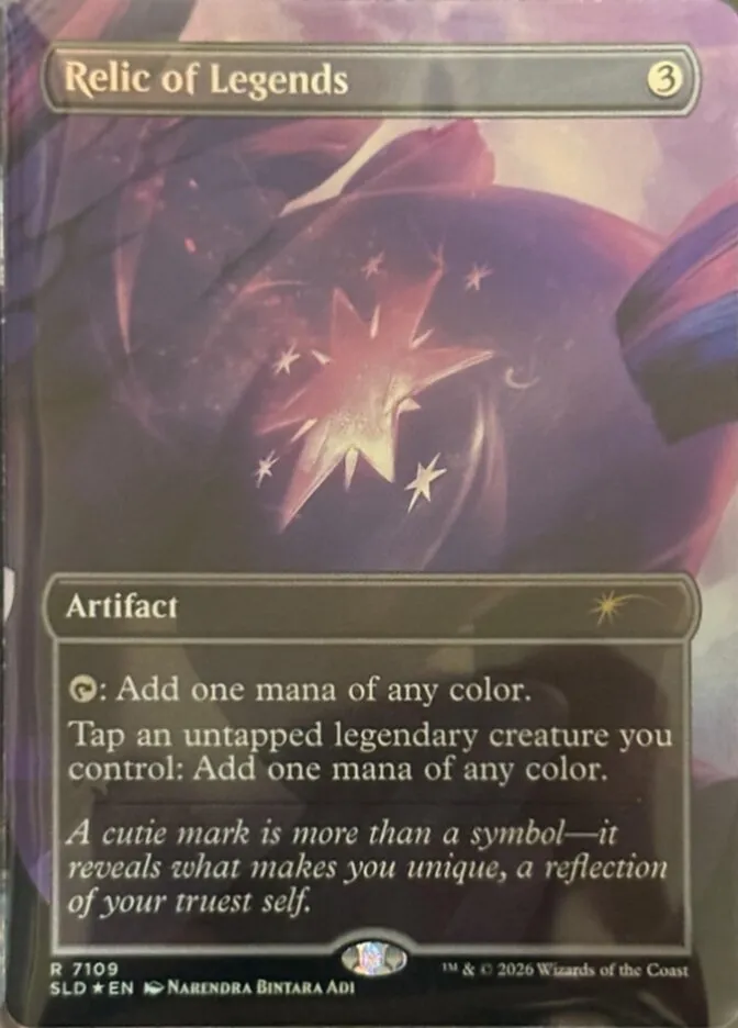 2019 Secret Lair Drop Relic of Legends #7109 rare card image