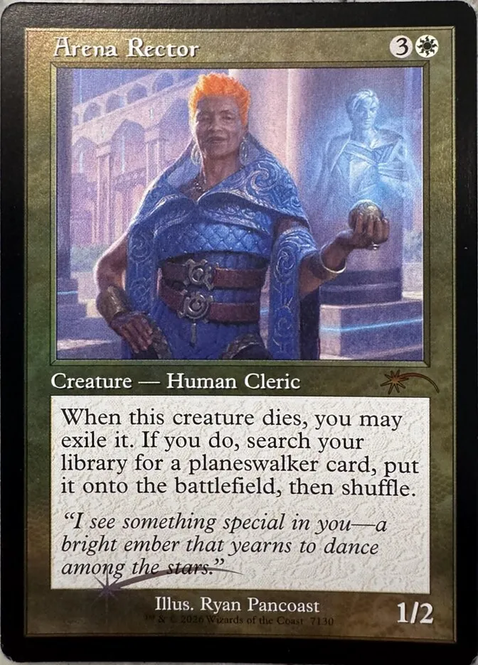 2019 Secret Lair Drop Arena Rector #7130 mythic card image