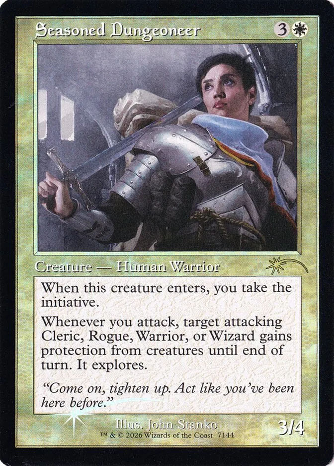 2019 Secret Lair Drop Seasoned Dungeoneer #7144 rare card image