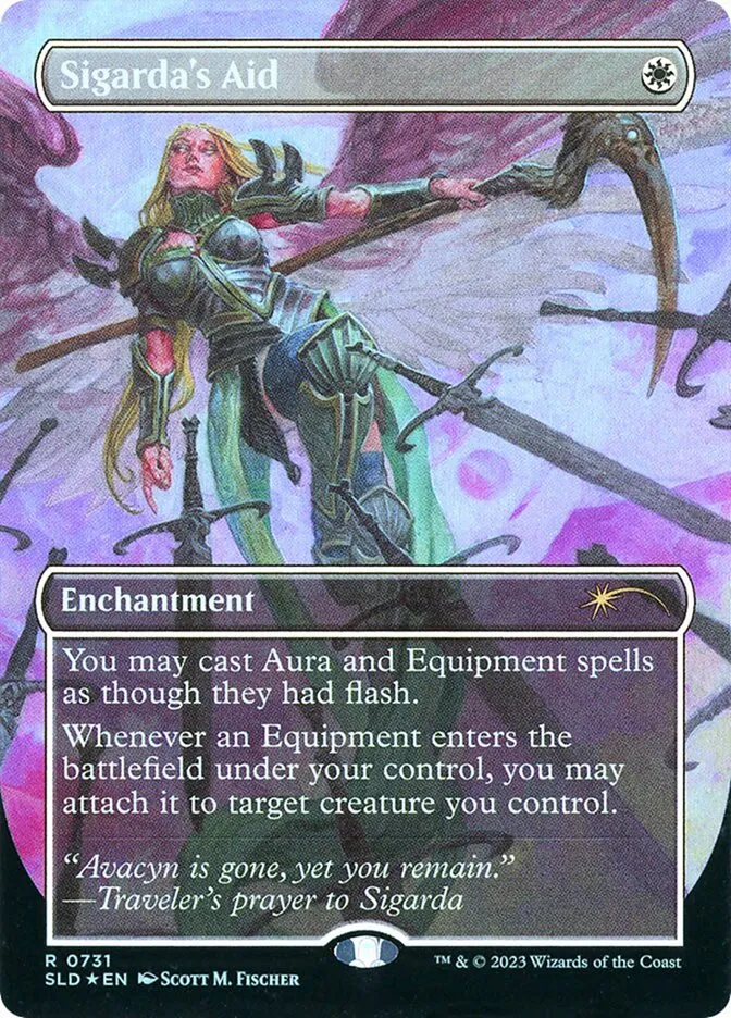 2019 Secret Lair Drop Sigarda's Aid [Foil] rare #731 rare card image