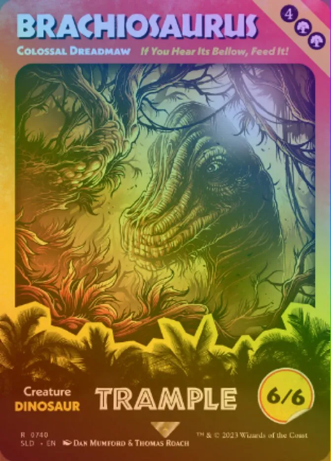 2019 Secret Lair Drop Colossal Dreadmaw #740★ rare card image
