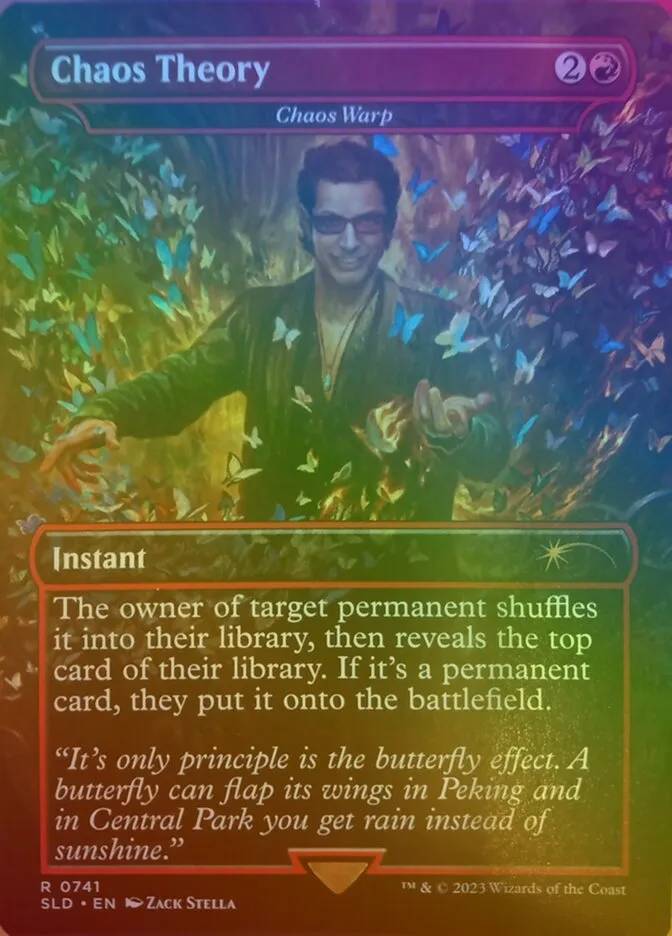 2019 Secret Lair Drop Chaos Warp #741 rare card image