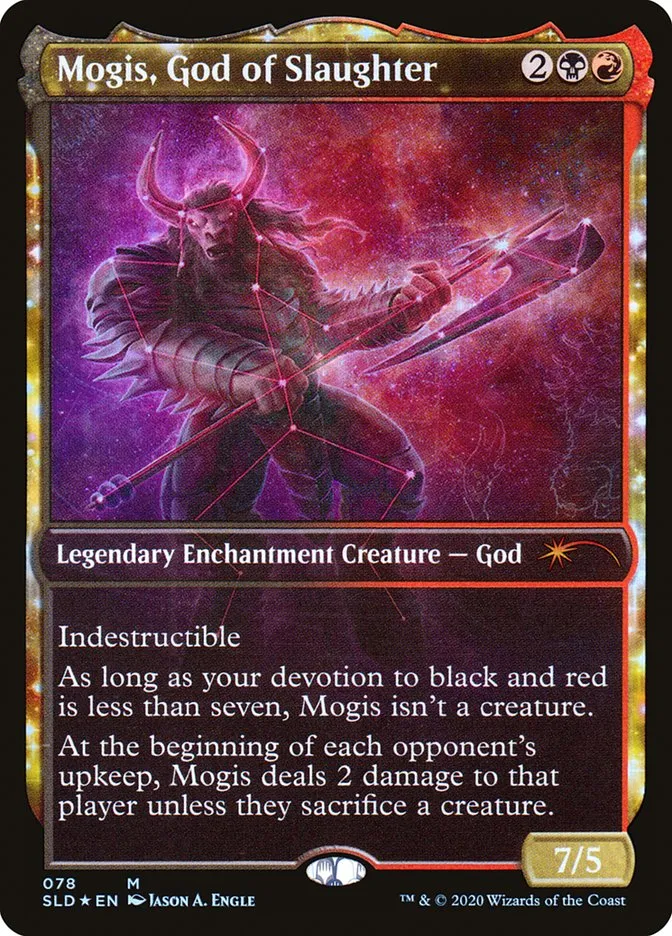 2019 Secret Lair Drop Mogis, God of Slaughter mythic #78 mythic card image