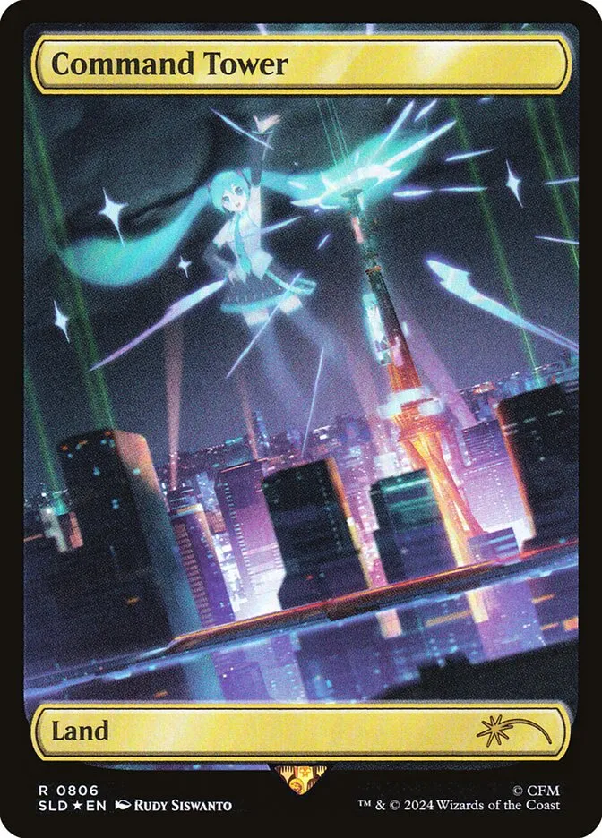 2019 Secret Lair Drop Command Tower rare #806 rare card image