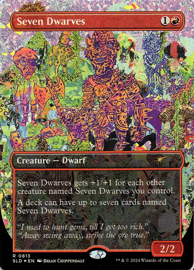2019 Secret Lair Drop Seven Dwarves #813 rare card image