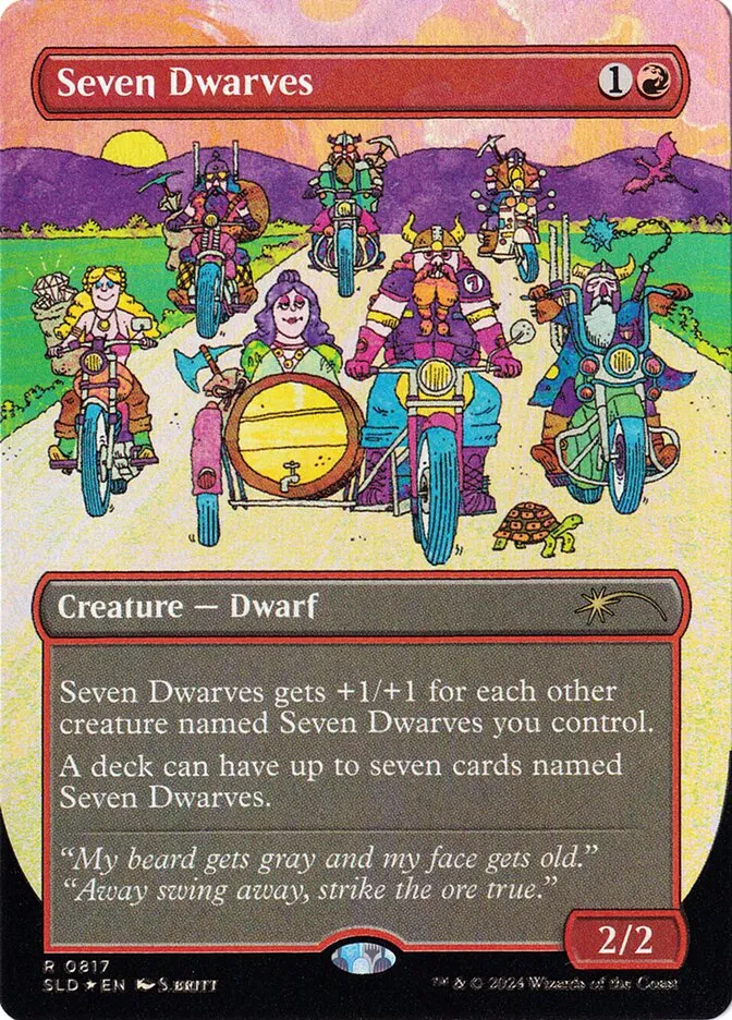 2019 Secret Lair Drop Seven Dwarves #817 rare card image