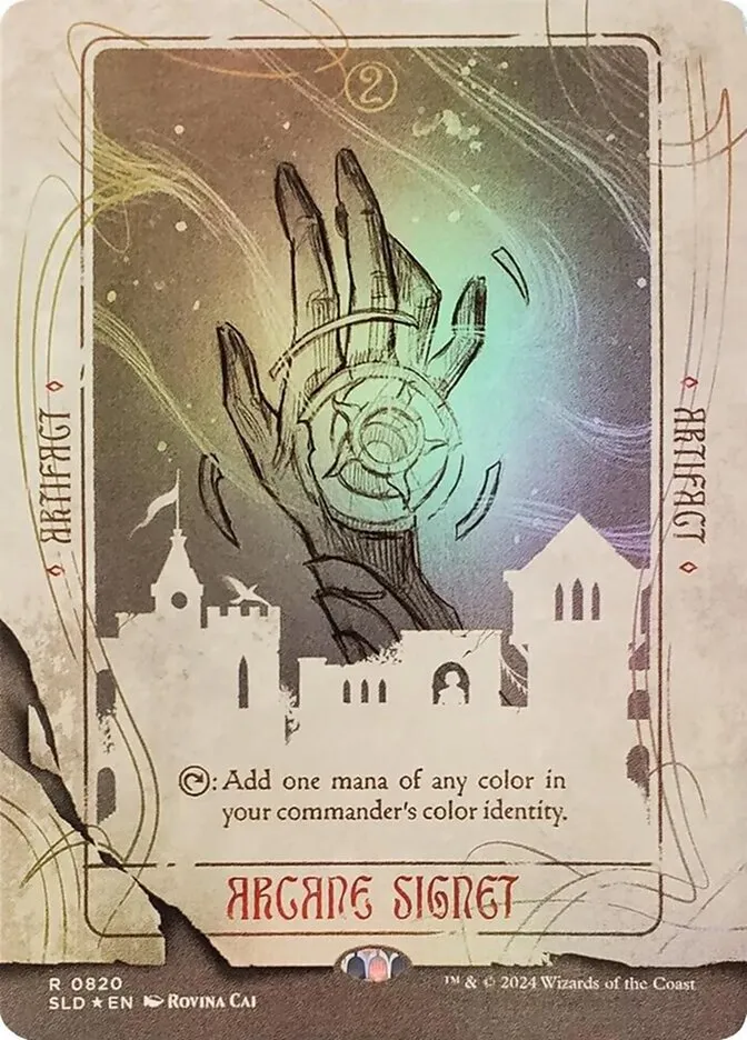 2019 Secret Lair Drop Arcane Signet [Foil] rare #820 rare card image