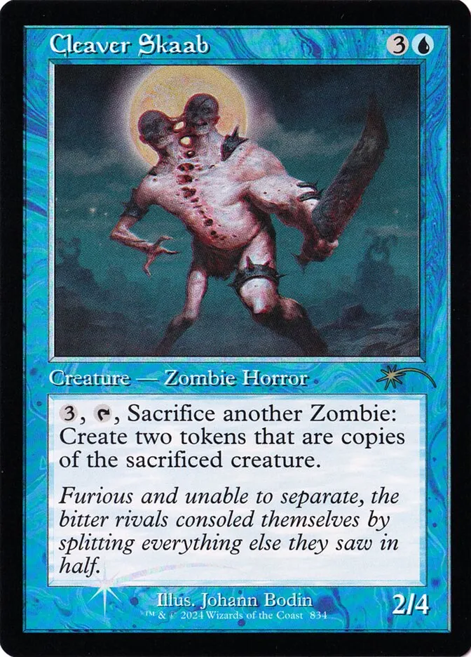 2019 Secret Lair Drop Cleaver Skaab #834 rare card image