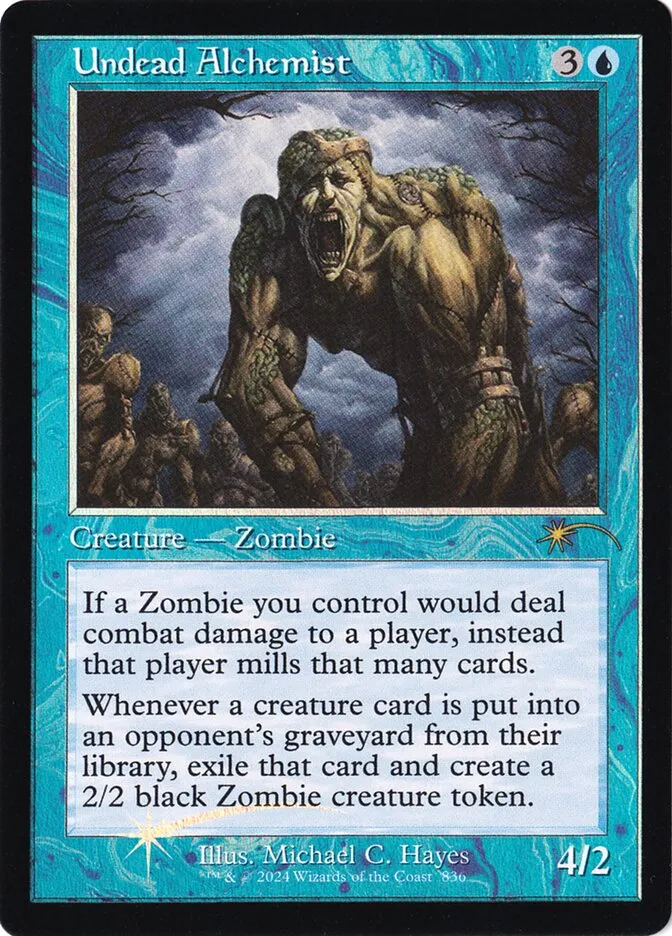 2019 Secret Lair Drop Undead Alchemist #836 rare card image