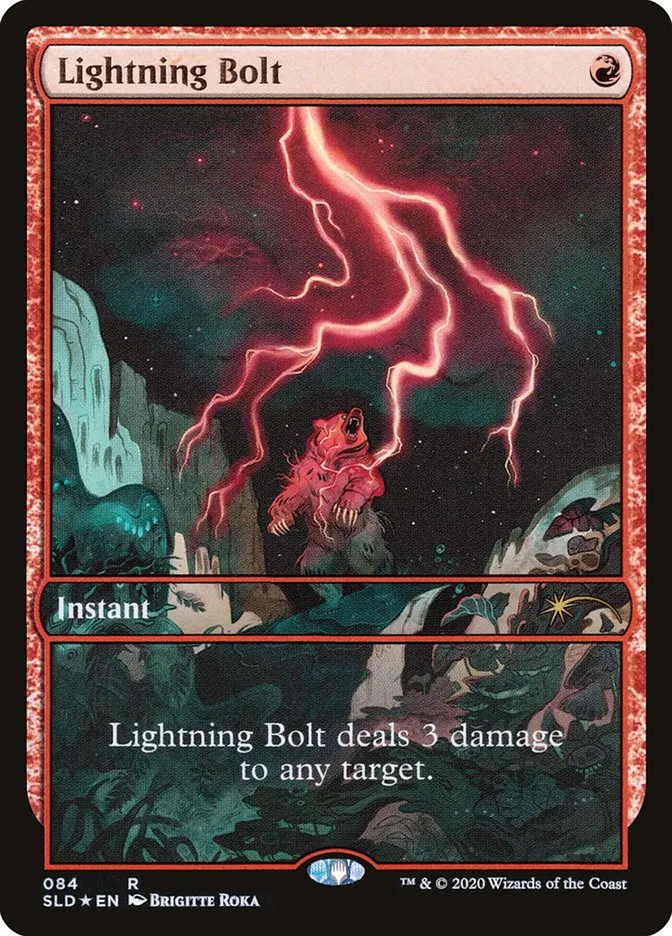 2019 Secret Lair Drop Lightning Bolt rare #84 rare card image