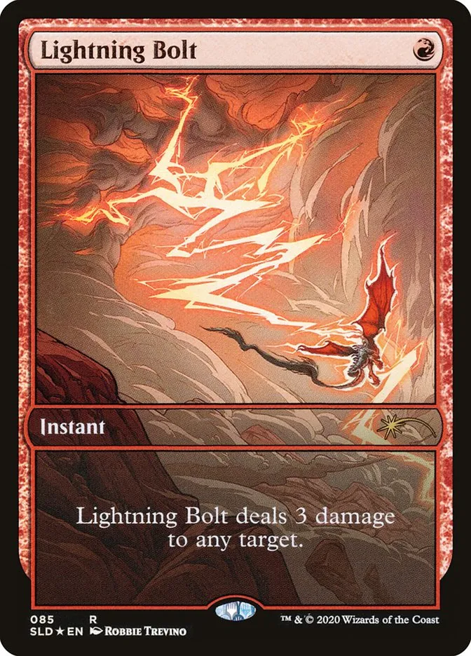 2019 Secret Lair Drop Lightning Bolt rare #85 rare card image