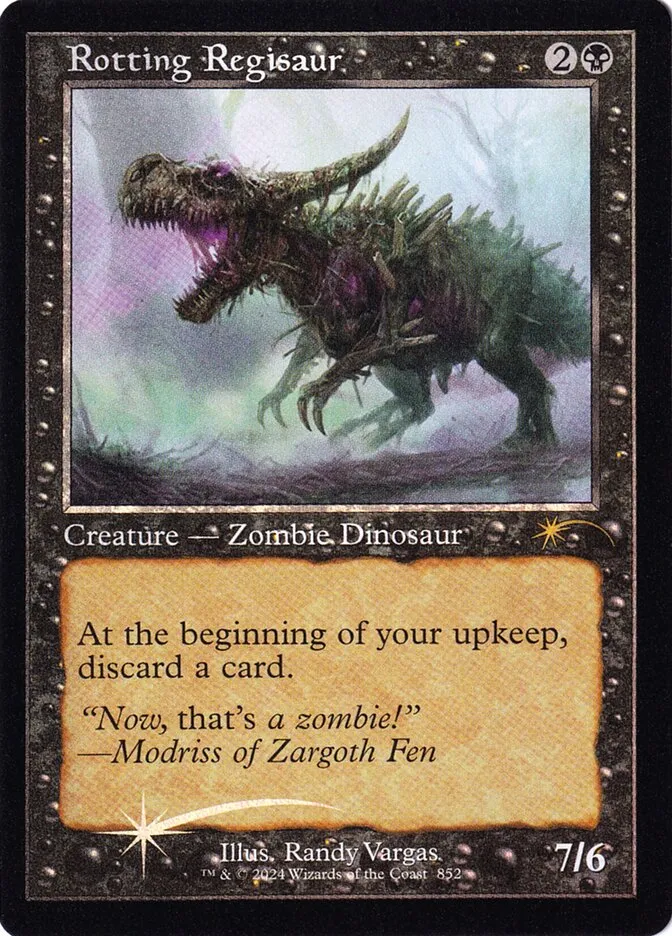 2019 Secret Lair Drop Rotting Regisaur #852 rare card image