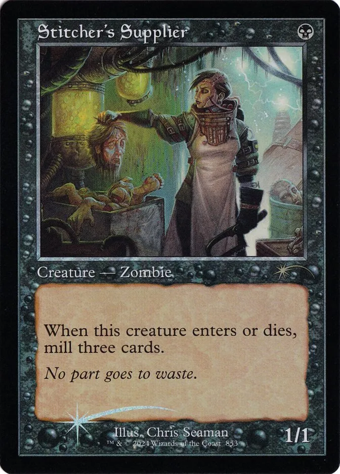2019 Secret Lair Drop Stitcher's Supplier #853 rare card image