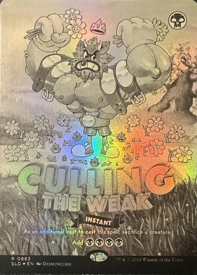 2019 Secret Lair Drop Culling the Weak #883 rare card image