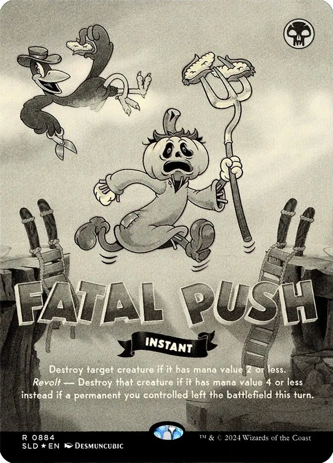 2019 Secret Lair Drop Fatal Push #884 rare card image